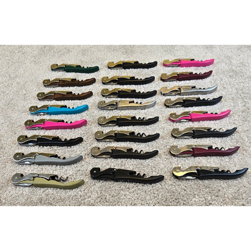 Lot of 20 Waiters Corkscrews Pulltap's Truetap Wine Keys Bottle Openers Bulk